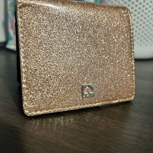 Kate Spade Rose Gold Glitter Wallet